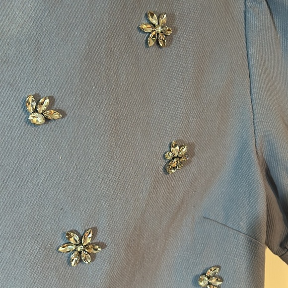 NWT En Saison Bijou Crop Top Blue Size medium - Picture 4 of 13